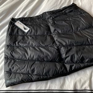 Down filled mini skirt